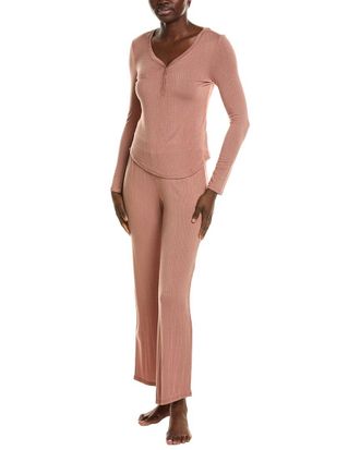 Honeydew Intimates 2Pc Dreamland Long Henley Set