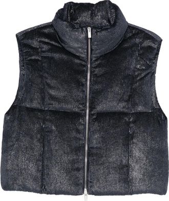 PESERICO Gilet a coste trapuntato - Blu