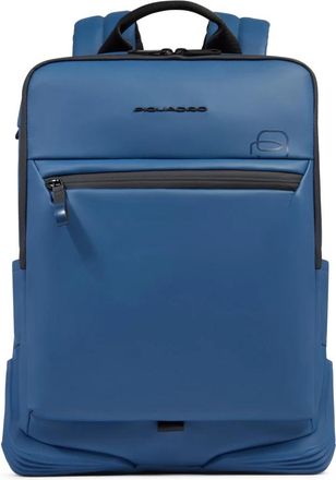 Piquadro Waterbestendige 14 laptoprugzak - Heren - Rugzakken - Blauw - ONE Size - Leer - Tassen
