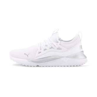 Puma Womens Pacer Future Allure Sneaker, White White Silver, 8 UK