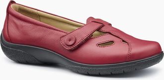 Hotter Womens Nirvana Womens Extra Wide Shoes - Red - Size: 7.5