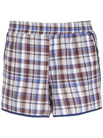 OLYMPIAH check Picnic shorts - women - Cotton - G - Blue