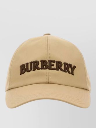 Burberry gabardine baseball cap curved brim design