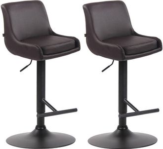 Clp Set de 2 Taburetes Club Marrón Negro
