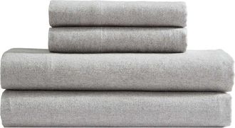 Calvin Klein Modern Heather Cotton Flannel Sheet Set