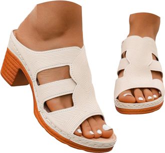 Generic Platform Wedge Sandals for Women 2026 Dressy Summer Casual Open Toe Low Heel Ankle Strap Platform Sandals for Office Work Breathable Casual Vacation S