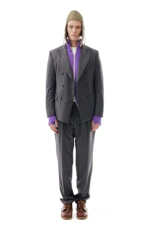 Lc23 Blazer grigio gessata