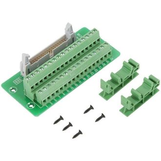 OEM Idc34p Conector De Bloque De Terminales Para Placa De Interfaz Plc Con Soporte Para Placa Electr&oacute;nica, Macho De 34 Pines -crezuo