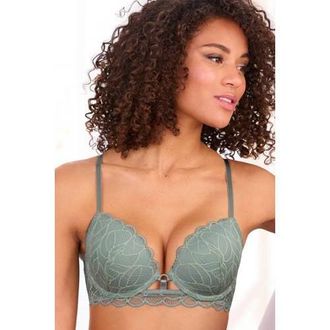 Lascana voorgevormde push-up bh grijsgroen