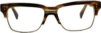 Dita Eyewear Vierkante Acetaat Metalen Zonnebril - unisex - Brillen - Bruin - ONE Size - Accessoires