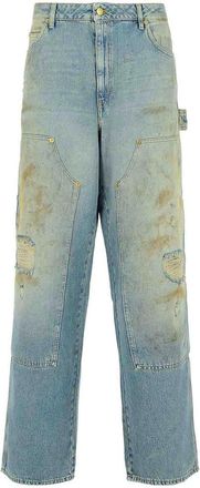 Golden Goose Light Blue Cotton Jeans