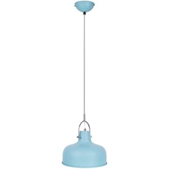 Globo Lighting Romi Lampadario a sospensione a cupola blu 1x E27