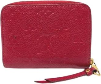 Louis Vuitton Pre-owned Monogram Empreinte Coin Case - Dames - Vintage Accessoires - Rood - ONE Size - Leer - Vintage