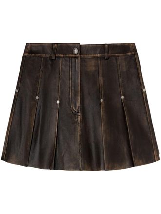 Palm Angels Lea mini-rok - Bruin