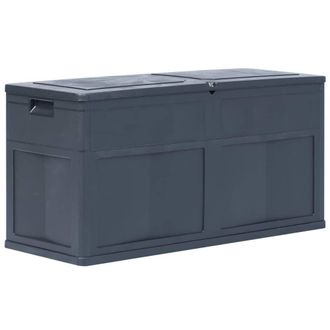 Berkfield Home Garden Storage Box 320 L Black