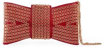 Lady Couture Dazzling Bow Evening Bag in Red at Nordstrom Rack