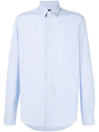 Dell'Oglio fine stripe shirt - Wit