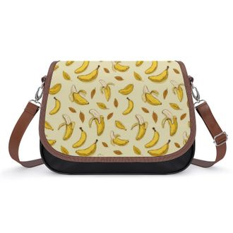 Generic Funny Banana Crossbody Bags for Women Shoulder Messenger Bag Purse Handbags