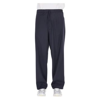 Officine G&eacute;n&eacute;rale Wide Trousers - male - Officine G&eacute;n&eacute;rale - Wide Trousers - Blue - M - Trousers
