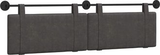 vidaXL Cabecero Colgante Negro Pu Antiguo Vidaxl