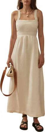 SANCIA Bethanny Cross-Over Back Strap Dress In White