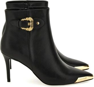 Versace Jeans Couture Laarzen - Dames - Laarzen met Hak - Zwart - 38 EU - Schoenen