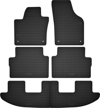 OEM Alfombrillas De Goma De 3 Filas Para 7 Personas: Volkswagen Sharan Ii Mpv (a&ntilde;os De Modelo 2010 A 2022)