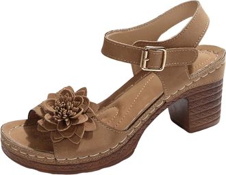 Generic 2026 Summer Sandals For Women Dressy,Arch Support Comfortable Beach Walking Ankle Strap Open Toe Platform Casual Slip on Outdoor Shoes For Dressy (Bro