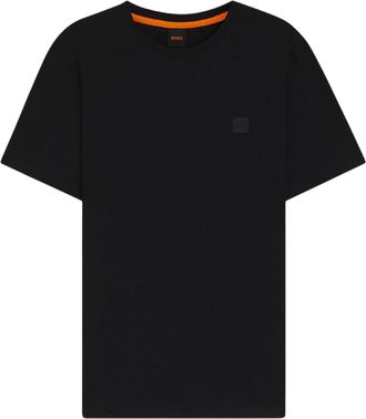 HUGO BOSS Heren Tales Tonaal Logo T-Shirt (Zwart)