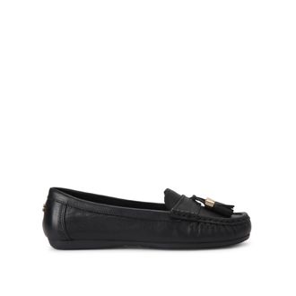 Carvela Womens Leather Fiasco Loafers - Black - Size UK 5