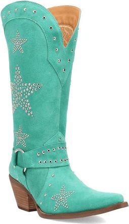 Dingo Lucky Stars Knee High Western Boot in Green at Nordstrom, Size 6.5