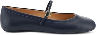 Gianvito Rossi Blue Fabric Ballet Womens Flats