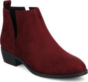 Journee Collection JOURNEE Rimi Split Side Bootie in Oxblood at Nordstrom Rack, Size 7.5