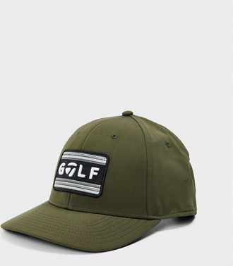 TaylorMade Taylormade Mens 24 Sunset Logo Wordmark Baseball Cap - Green - Size: MENS