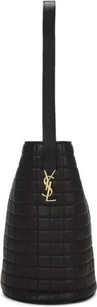 Saint Laurent New Medium Leather Bucket Bag
