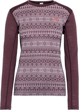 Kari Traa Mina L/S Merinounterw&auml;sche f&uuml;r Damen | lila/rosa
