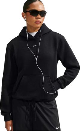 Nike Studio Fleece Medium Weight Pullover Hoodie - Dames - Sport - Zwart - Maat: L Fleece