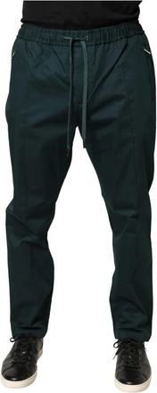 Dolce & Gabbana Jogger Pants - Heren - Slim Fit Broeken - Groen - 4XL - Katoen - Broeken