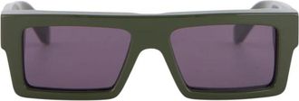 Off-white Ruby Rectangular Zonnebril - Heren - Zonnebrillen - Groen - ONE Size - Accessoires