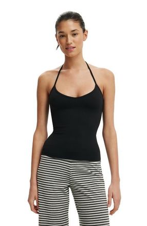 Cotton On Womens Hold Me Tie Halter in Black at Nordstrom, Size Xx-Small