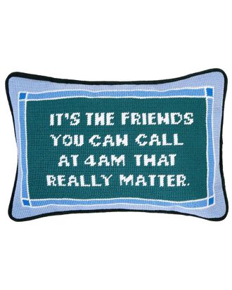 Two's Company Its The Friends You Can Call 8X12 Needlepoint Pillow