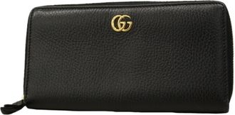 Gucci Black Pink Leather Long Wallet (Bi-Fold) (Pre-Owned)