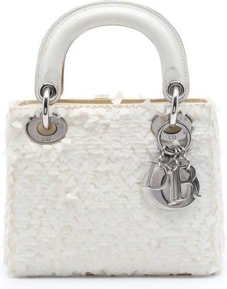 Dior Pre-owned Dior Mini Satin Embellished Lambskin Lady Dior Ladies ZJNXVPURO4FIC72G