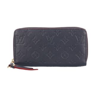 Louis Vuitton Monogram Empreinte Marine Rouge Navy Monogram Empreinte Long Wallet (Bi-Fold) (Pre-Owned)