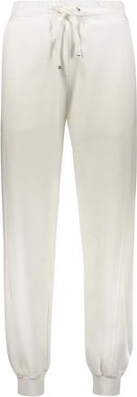 Moorer Sportbroek van katoen - Dames - Sweatpants - Wit - XS - Katoen - Broeken