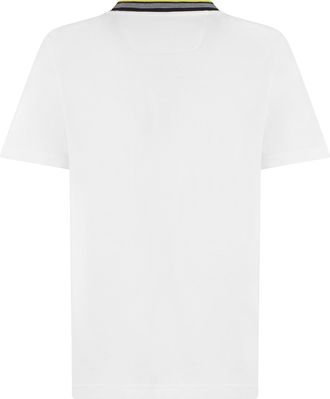 HUGO BOSS Mens Cotton T-Shirt White Open T-Shirts And Polos