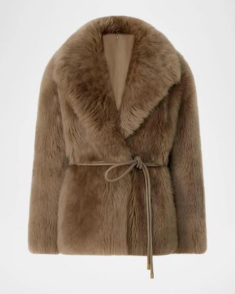 Mackage Ali Oversized Shearling Coat