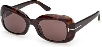 Tom Ford FT1347 PALOMA-02 52E Womens Sunglasses Tortoiseshell Size 51