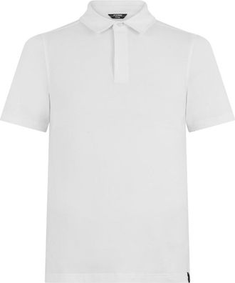 K-Way White Solid Shirt Collar Polo