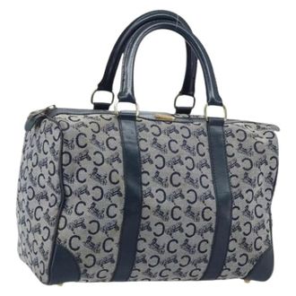 Celine Pre-owned Hand Bag - Dames - Vintage Handtas - Blauw - ONE Size - Leer - Vintage